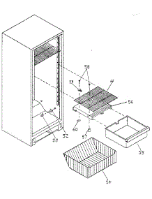 Cabinet parts for Northland Upright Freezer RF293B/1468 from AppliancePartsPros.com