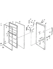 Door parts for Northland Upright Freezer RF293B/1468 from AppliancePartsPros.com