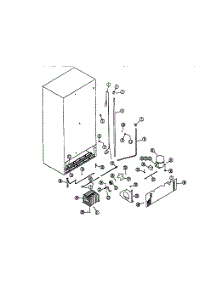 Unit parts for Northland Upright Freezer RF293E from AppliancePartsPros.com