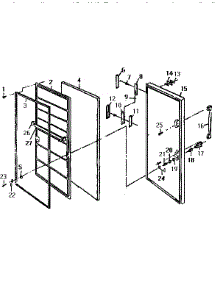 Door parts for Northland Upright Freezer RF293E from AppliancePartsPros.com