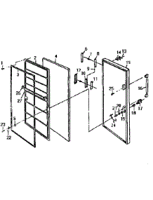 Door parts for Northland Upright Freezer RF293F from AppliancePartsPros.com