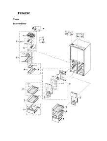 Freezer Parts parts for Samsung Bottom-Mount Refrigerator RF29A9671SG/AA-00 from AppliancePartsPros.com