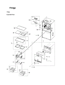 Refrigerator Parts parts for Samsung Bottom-Mount Refrigerator RF29A9671SG/AA-00 from AppliancePartsPros.com