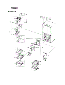 Freezer Parts parts for Samsung Bottom-Mount Refrigerator RF29A9671SR/AA-00 from AppliancePartsPros.com