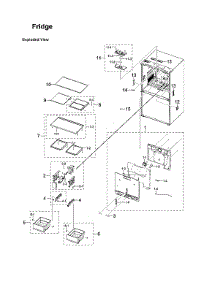 Refrigerator Parts parts for Samsung Bottom-Mount Refrigerator RF29A9671SR/AA-00 from AppliancePartsPros.com