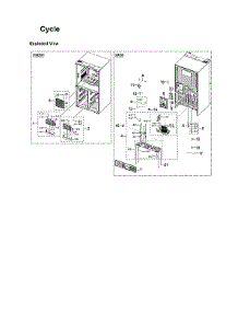 Cycle Parts parts for Samsung Bottom-Mount Refrigerator RF29A9671SR/AA-00 from AppliancePartsPros.com