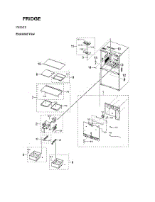 Refrigerator Parts parts for Samsung Bottom-Mount Refrigerator RF29A967512/AA-00 from AppliancePartsPros.com