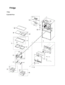 Refrigerator Parts parts for Samsung Bottom-Mount Refrigerator RF29A9771SG/AA-00 from AppliancePartsPros.com