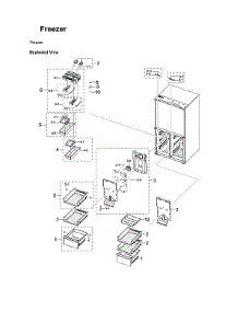 Freezer Parts parts for Samsung Bottom-Mount Refrigerator RF29A9771SR/AA-00 from AppliancePartsPros.com