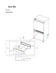 Mid Door Parts parts for Samsung Bottom-Mount Refrigerator RF29BB8200AP/AA-00 from AppliancePartsPros.com