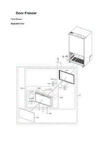 Freezer Door Parts parts for Samsung Bottom-Mount Refrigerator RF29BB8200QL/AA-00 from AppliancePartsPros.com