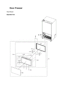 Freezer Door Parts parts for Samsung Bottom-Mount Refrigerator RF29BB8600QL/AA-00 from AppliancePartsPros.com