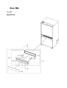 Mid Door Parts parts for Samsung Bottom-Mount Refrigerator RF29BB89008M/AA-00 from AppliancePartsPros.com