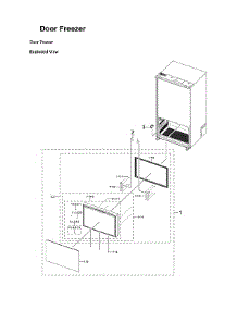 Freezer Door Parts parts for Samsung Bottom-Mount Refrigerator RF30BB620012/AA-00 from AppliancePartsPros.com