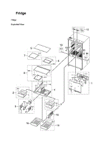 Refrigerator Parts parts for Samsung Bottom-Mount Refrigerator RF30BB6200AP/AA-00 from AppliancePartsPros.com