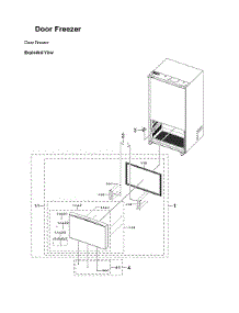 Freezer Door Parts parts for Samsung Bottom-Mount Refrigerator RF30BB6200AP/AA-00 from AppliancePartsPros.com