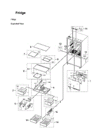 Refrigerator Parts parts for Samsung Bottom-Mount Refrigerator RF30BB69006M/AA-00 from AppliancePartsPros.com