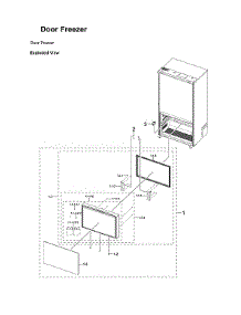 Freezer Door Parts parts for Samsung Bottom-Mount Refrigerator RF30BB69006M/AA-00 from AppliancePartsPros.com