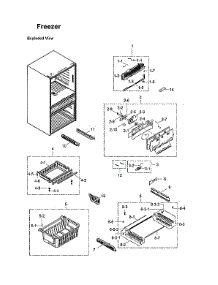 Freezer Parts parts for Samsung Bottom-Mount Refrigerator RF31FMEDBSR/AA-00 from AppliancePartsPros.com
