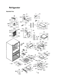 Refrigerator Parts parts for Samsung Bottom-Mount Refrigerator RF31FMEDBSR/AA-00 from AppliancePartsPros.com