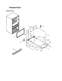 Freezer Door Parts parts for Samsung Bottom-Mount Refrigerator RF31FMEDBSR/AA-00 from AppliancePartsPros.com