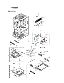 Freezer Parts parts for Samsung Bottom-Mount Refrigerator RF323TEDBBC/AA-00 from AppliancePartsPros.com