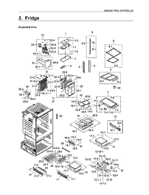 Refrigerator parts for Samsung Bottom-Mount Refrigerator RF323TEDBSR/AA-00 from AppliancePartsPros.com