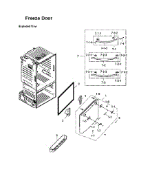 Freezer Door Parts parts for Samsung Bottom-Mount Refrigerator RF323TEDBWW/AA-00 from AppliancePartsPros.com