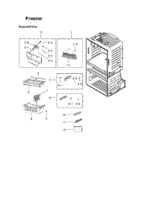 Freezer Parts parts for Samsung Bottom-Mount Refrigerator RF4287AARS/XAA-00 from AppliancePartsPros.com