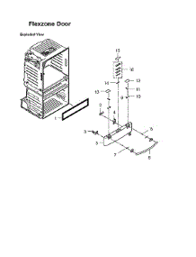 Flexzone Door Parts parts for Samsung Bottom-Mount Refrigerator RF4287AARS/XAA-00 from AppliancePartsPros.com