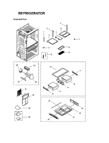 Refrigerator Parts parts for Samsung Bottom-Mount Refrigerator RF4287HARS/XAC-00 from AppliancePartsPros.com