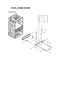 Flexzone Door Parts parts for Samsung Bottom-Mount Refrigerator RF4287HARS/XAC-00 from AppliancePartsPros.com