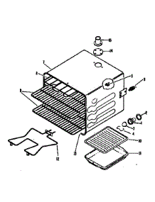Oven parts for Hot Point Electric Range RF49*R3 from AppliancePartsPros.com
