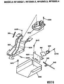 Door Lock parts for Hot Point Electric Range RF725GL2G from AppliancePartsPros.com