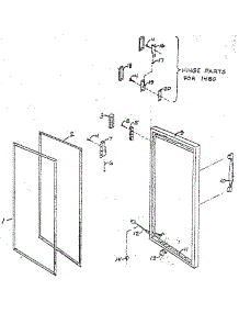 Door parts for Imperial Chest Freezer RFG285/1450 from AppliancePartsPros.com