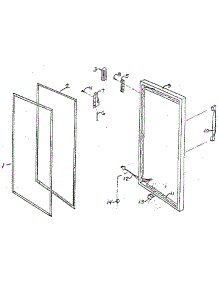 Door parts for Northland Upright Freezer RFG285/1459 from AppliancePartsPros.com