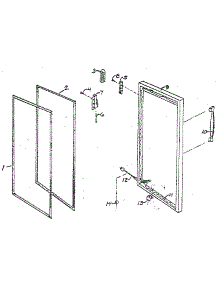 Door parts for Northland Upright Freezer RFG285A/1713 from AppliancePartsPros.com