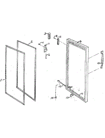 Door parts for Northland Upright Freezer RFG285B/1459 from AppliancePartsPros.com