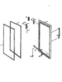 Door parts for Northland Upright Freezer RFG285D from AppliancePartsPros.com