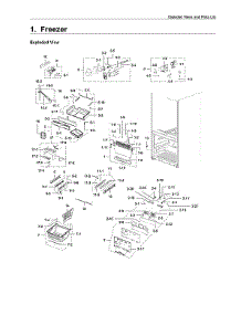 Freezer parts for Samsung Bottom-Mount Refrigerator RFG298HDRS/XAA-01 from AppliancePartsPros.com