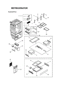 Refrigerator Parts parts for Samsung Bottom-Mount Refrigerator RFG29THDBP/XAA-00 from AppliancePartsPros.com
