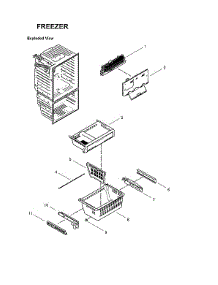Freezer Parts parts for Samsung Bottom-Mount Refrigerator RFG29THDPN/XAA-00 from AppliancePartsPros.com