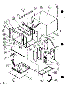 Cabinet And Control Panel parts for Amana Microwave RFS10-P7787219M from AppliancePartsPros.com