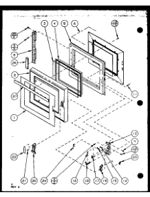 Door parts for Amana Microwave RFS10MP-P7787233M from AppliancePartsPros.com