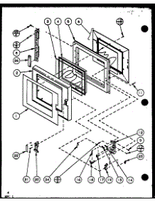 Door parts for Amana Microwave RFS10SE-P7715406M from AppliancePartsPros.com