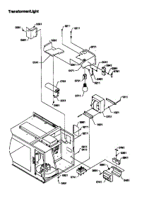 Transformer / Light parts for Amana Microwave RFS11B-P1300403M from AppliancePartsPros.com