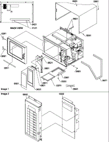 Outer Cabinet / Control Panel parts for Amana Microwave RFS11SW2-P1300405M from AppliancePartsPros.com
