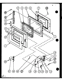 Door parts for Amana Countertop Microwave RFS8SE/P7787202M from AppliancePartsPros.com