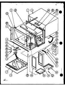 Cabinet Parts parts for Amana Countertop Microwave RFS8SE/P7787202M from AppliancePartsPros.com
