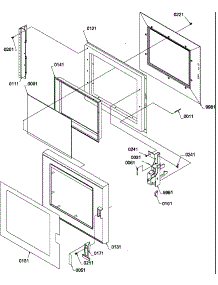 Door Assy parts for Amana Microwave RFS9MPK-P1156010M from AppliancePartsPros.com